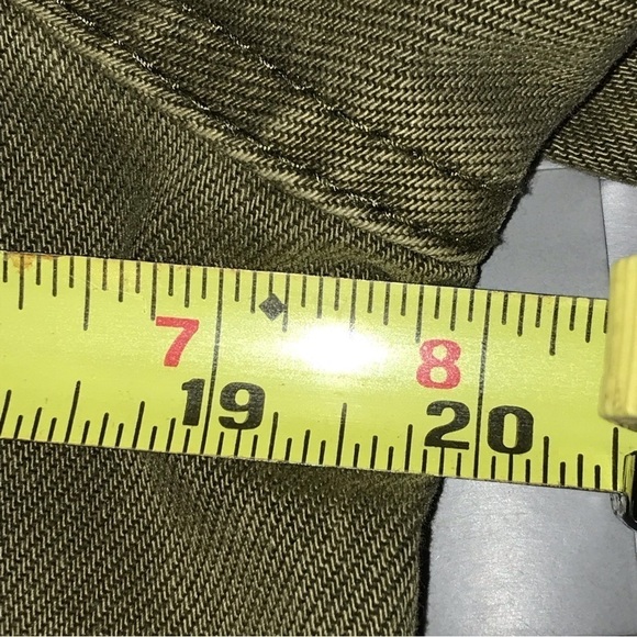 Free People Jacket Willow Spring Peplum Denim Womens Green Size XS - Picture 11 of 12